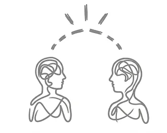 向き合う